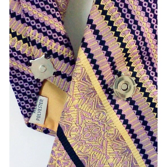 Ogsplosh - Purple And Gold Ascot - Sustainably Made - Women's Tie - NEW - Picture 2 of 8